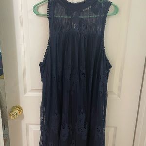 Navy lace dress, plus size